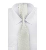 Elegantná biela slávnostná kravata 1731