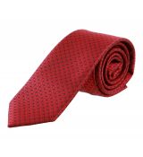 Moderná červená slim kravata zn. ORSI