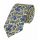 Pánska spoločenská kravata ORSI, žltá s modrým kašmírovým vzorom