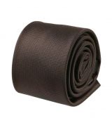 Trendová slim kravata ORSI 6 cm, hnedá tmavá