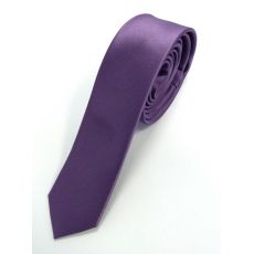 Fialová slim kravata 4,5 cm