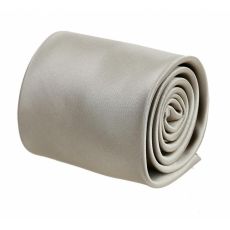 Pánska kravata jednofarebná béžovo-šedá