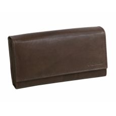 Čašnícka peňaženka z mäkkej kože MERCUCIO hnedá