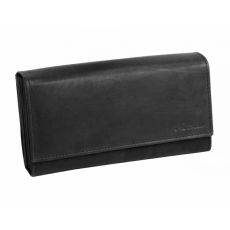 Čašnícka peňaženka z mäkkej kože MERCUCIO čierna