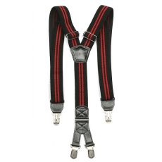 Traky športové čierne s červenými prúžkami