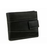 Pánska kožená peňaženka MERCUCIO z čiernej nappa kože