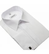 Košeľa na manžetové gombíky, biela slim na výšku 176-182 cm