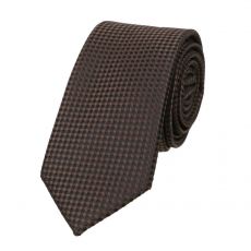 Pánska slim kravata ORSI, hnedá 6 cm