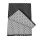 Hrejivý šál ORSI obojstranný 180x30 čierno-šedý