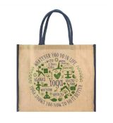 Ekologická nákupná taška z juty GreenBurry, vzor YOGA
