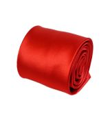 Červená-ohnivá saténová kravata 4000-100