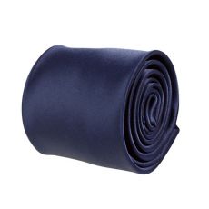 Tmavomodrá saténová kravata (7 cm)