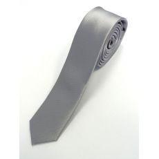 Strieborno-šedá slim kravata 4001-6