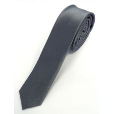 Šedá tmavá slim kravata 4001-15