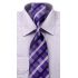 Fialová prúžkovaná kravata 3175