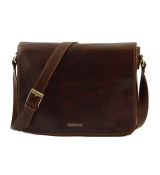 Kožená taška - brašna hnedá | Tuscany Leather TL90475