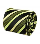 Čierno-zelená hodvábna kravata