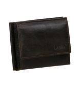 Kožená peňaženka - dolárovka LAGEN hnedá