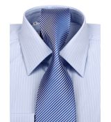 Modrá prúžkovaná košeľa KLEMON KLASIK 200-151