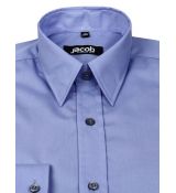 Modrá košeľa SLIM FIT vypasovaná JACOB 10251