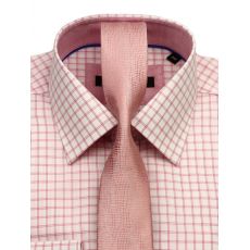 Bielo-ružová luxusná bavlnená košeľa VENTI 7500-400 S 37/38 košeľa