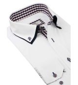 BEVA Fashion | Bielo-modrá károvaná košeľa (klasický s.)