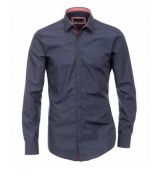 Modro-šedá luxusná biznis košeľa VENTI (super slim) košeľa XL 43/44